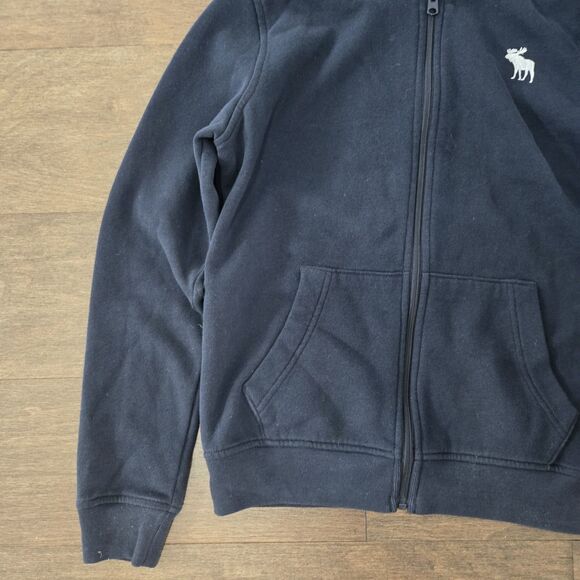 Abercrombie & Fitch Navy Blue Boys Hoodie Size 13/14 - Picture 3 of 7